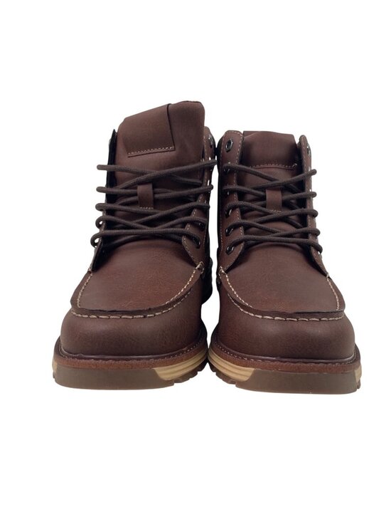 Falls Creek Boots Mens Size 9.5 Brown Bozeman Moc Toe Ankle Memory Foam Comfort main image 3
